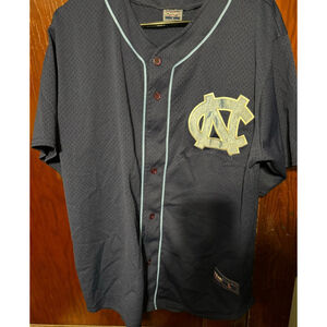 North Carolina Tarheels baseball jersey Men's size L Blue
